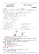 Đề tham khảo thi khảo sát chất lượng học kỳ II môn Hóa học Lớp 8 - Mã đề 103 - Năm học 2019-2020 - Lê Trọng Hiếu